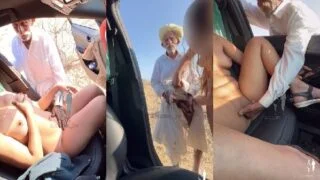 desi rajsthani budhe ne sexy randi big boobs bhabhi ko car me choda
