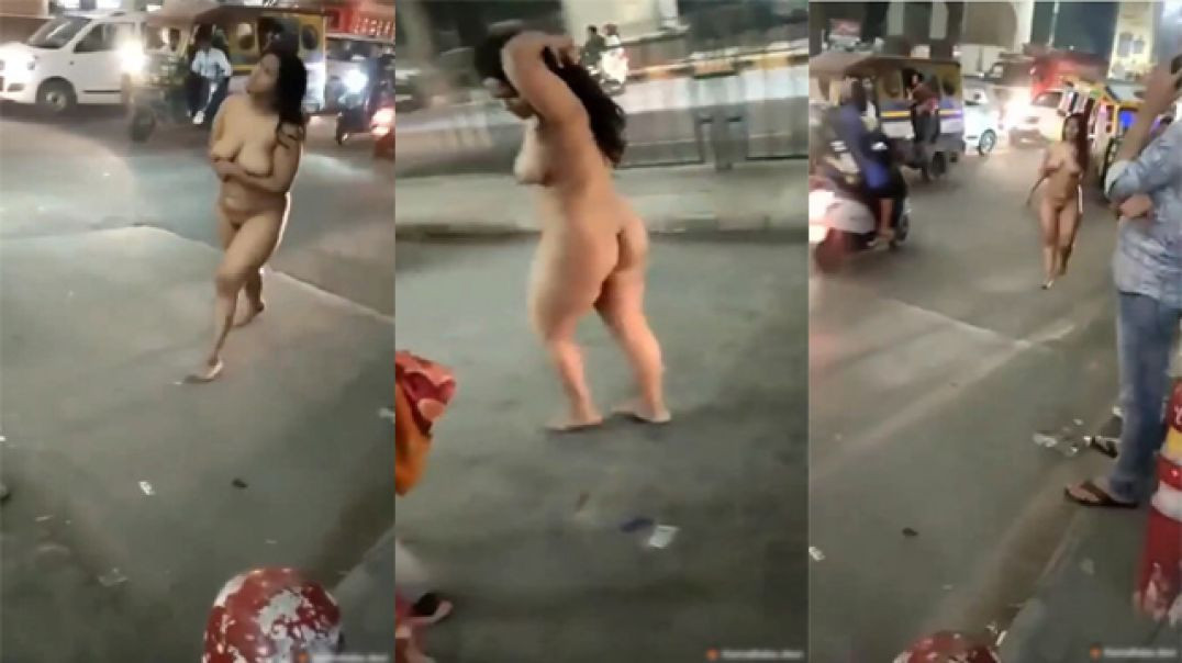 Kamababa desi Randi Bhabhi Completely Nude Dare Walking On Public Streets Viral MMS